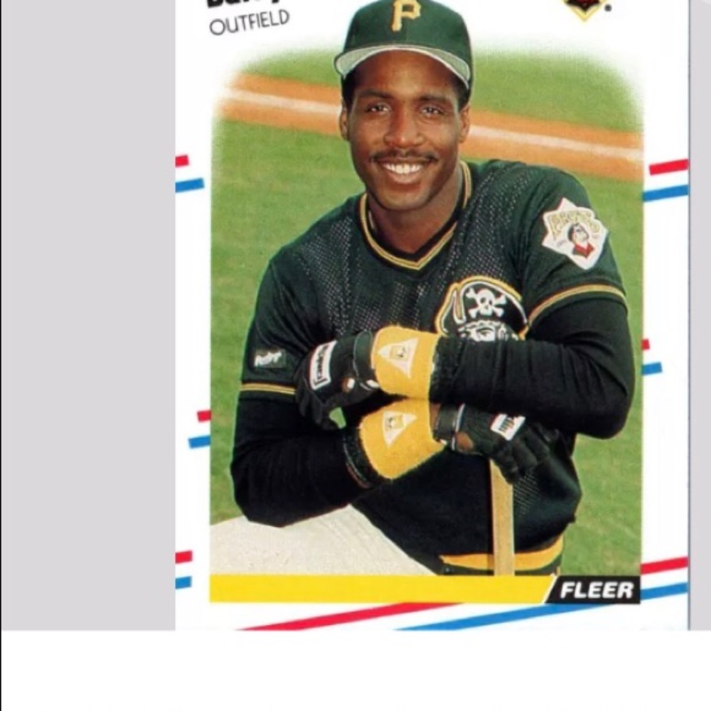 Barry Bonds Fleer 1988 no.322 baseball card